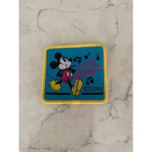 Disney Mickey Mouse Let's Boogie Blue Sewing & Craft Iron-on Patch